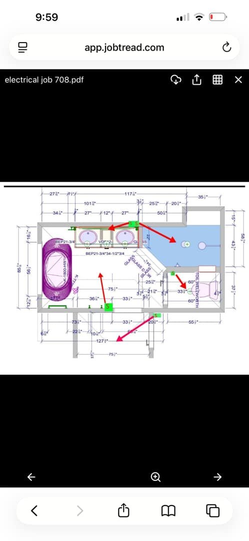 Bathroom Remodel Electrical Layout and Installation